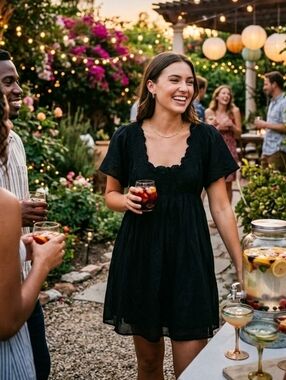 Twin-Set | Silk-blend Dress with Neckline Detail